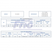 Motor Compressor Elgin 1/3 HP - TCA 1028 E - R12 / R401A / R401B / R409A Blends - 220V - 60HZ - Alta 