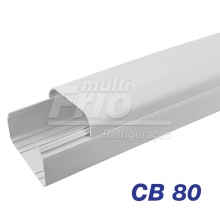 Canaleta Guarnição Split PVC CB 80 2 Metros