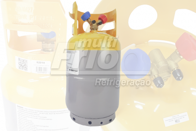 Cilindro Tanque De Recolhimento para Gás Com Válvula De Segurança 13Kg 30LB - Mastercool