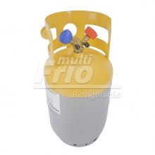 Tanque De Recolhimento De Gás Com Válvula De Segurança 13Kg 30LB - Mastercool