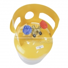 Tanque De Recolhimento De Gás Com Válvula De Segurança 13Kg 30LB - Mastercool