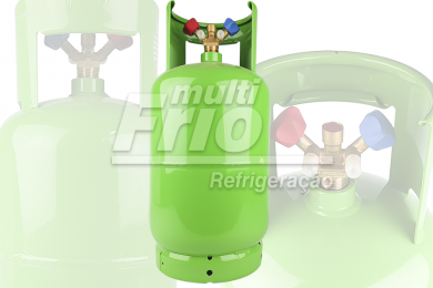 Cilindro Tanque de Recolhimento para Gás Refrigerante 12,5L - Válvula Dupla