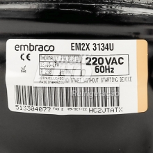 Motor Compressor Embraco 1/2 HP EM2X 3134U - 220V R290