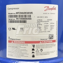 Motor Compressor 3,5 HP Danfoss Maneurop MTZ40JH3AVE (MTZ40-3VI) Trifásico 220V