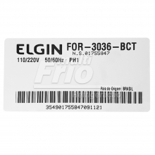 Forçador Evaporador Elgin FOR 3036 1/2+ Bivolt (Antigo FOR 2036)