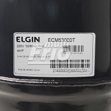 Motor Compressor Elgin 4 HP ECM-53000-T 220V Trifásico R22 Média