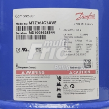 Motor Compressor 3 HP Danfoss Maneurop MTZ36JG3AVE (MTZ36-3VI) Trifásico R407C 220V