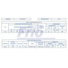 Motor Compressor Elgin 1/4 HP - TCM 2020 E - R22 - 220V - 60HZ - Média