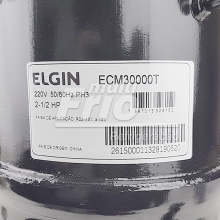 Motor Compressor 2,5 HP ECM 30000 T Elgin Trifásico R22 220V