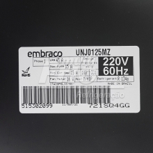 Unidade Condensadora Embraco UNJ0125MZ 1.1/4 HP R134A 220V Adicionar