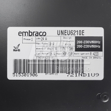 Unidade Condensadora Embraco UNEU6210E 1/2 HP 220V R22