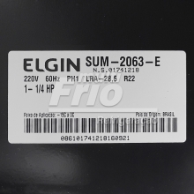 Unidade Condensadora 1.1/4 HP Elgin SUM-2063-E 220V R22