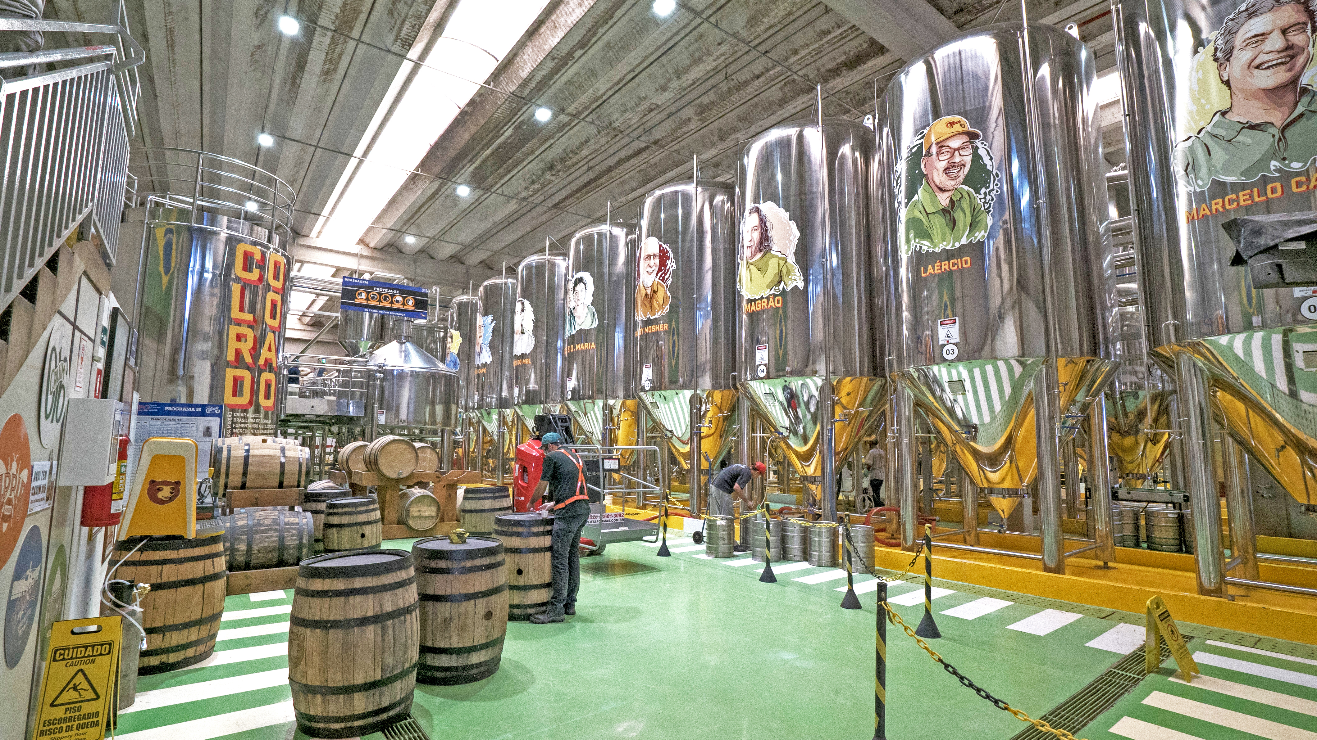 Área de produção da Cervejaria Colorado