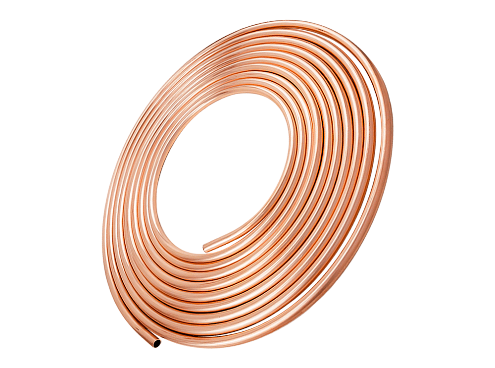 Tubos e canos de cobre flexíveis